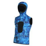 Maxbell 3mm Neoprene Wetsuit Hooded Vest Thermal for Snorkeling Water Sports Surfing M