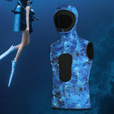 Maxbell 3mm Neoprene Wetsuit Hooded Vest Thermal for Snorkeling Water Sports Surfing XL
