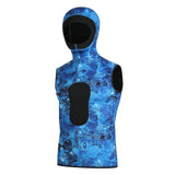Maxbell 3mm Neoprene Wetsuit Hooded Vest Thermal for Snorkeling Water Sports Surfing XXL