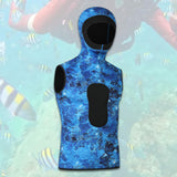 Maxbell 3mm Neoprene Wetsuit Hooded Vest Thermal for Snorkeling Water Sports Surfing XXL