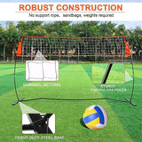 Maxbell Volleyball Training Equipment Net Sturdy for Serving Outdoor Activities Yard