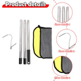 Maxbell Hook for Pool Robot Vacuum 47 inch for Underwater Cleaner Water Park Outdoor Style A