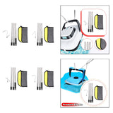 Maxbell Hook for Pool Robot Vacuum 47 inch for Underwater Cleaner Water Park Outdoor Style A