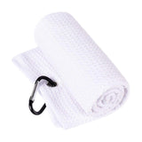 Maxbell Fold Golf Towel 30 Cmx30 cm Portable Outdoor Golfer Gift Golf Club Towel White