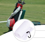 Maxbell Fold Golf Towel 30 Cmx30 cm Portable Outdoor Golfer Gift Golf Club Towel White