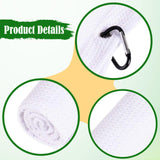 Maxbell Fold Golf Towel 30 Cmx30 cm Portable Outdoor Golfer Gift Golf Club Towel White