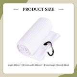Maxbell Fold Golf Towel 30 Cmx30 cm Portable Outdoor Golfer Gift Golf Club Towel White