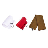 Maxbell Fold Golf Towel 30 Cmx30 cm Portable Outdoor Golfer Gift Golf Club Towel White