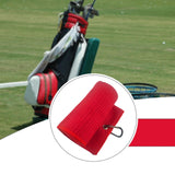 Maxbell Fold Golf Towel 30 Cmx30 cm Portable Outdoor Golfer Gift Golf Club Towel Red