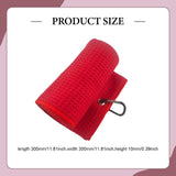 Maxbell Fold Golf Towel 30 Cmx30 cm Portable Outdoor Golfer Gift Golf Club Towel Red