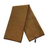 Maxbell Fold Golf Towel 30 Cmx30 cm Portable Outdoor Golfer Gift Golf Club Towel Brown