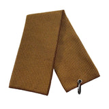 Maxbell Fold Golf Towel 30 Cmx30 cm Portable Outdoor Golfer Gift Golf Club Towel Brown