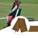 Maxbell Fold Golf Towel 30 Cmx30 cm Portable Outdoor Golfer Gift Golf Club Towel Brown