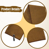 Maxbell Fold Golf Towel 30 Cmx30 cm Portable Outdoor Golfer Gift Golf Club Towel Brown
