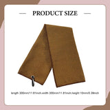 Maxbell Fold Golf Towel 30 Cmx30 cm Portable Outdoor Golfer Gift Golf Club Towel Brown