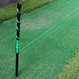Maxbell Golf Alignment String Line Sturdy Portable Putting Training Tool Black Set