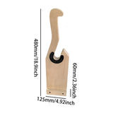 Maxbell Wood Barbell Loading Jack Stand Wear Resistant Anti Slip with Groove Bayonet