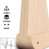 Maxbell Wood Barbell Loading Jack Stand Wear Resistant Anti Slip with Groove Bayonet