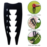 Maxbell Adjustable Golf Tee Height Tool Accurate 5 Settings Golf Tee Height Adjuster