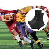 Maxbell Soccer Non Slip Cleat Sleeves Cleat Wraps for Youth, Adults Versatile 1 Pair Black