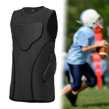 Maxbell Football Rib Protector Vest Chest Protective Pad for Sports Basketball Rugby M