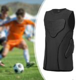Maxbell Football Rib Protector Vest Chest Protective Pad for Sports Basketball Rugby L