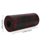 Maxbell Foam Roller Sturdy Fitness Accessories Massage Roller for Sports Pilates Gym Black and Red