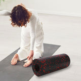 Maxbell Foam Roller Sturdy Fitness Accessories Massage Roller for Sports Pilates Gym Black and Red