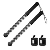 Maxbell 2Pcs Ropeless Battle Ropes Portable Non Slip Handle Exercise Ropes