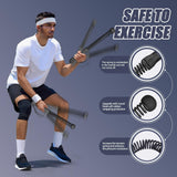 Maxbell 2Pcs Ropeless Battle Ropes Portable Non Slip Handle Exercise Ropes