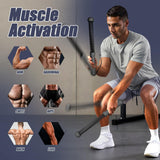 Maxbell 2Pcs Ropeless Battle Ropes Portable Non Slip Handle Exercise Ropes