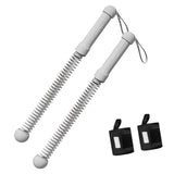 Maxbell 2Pcs Ropeless Battle Ropes Portable Non Slip Handle Exercise Ropes
