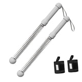 Maxbell 2Pcs Ropeless Battle Ropes Portable Non Slip Handle Exercise Ropes