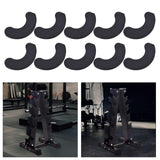 Maxbell 10 Pieces Dumbbells Pads Sturdy Practical Replacement Home Gym Dumbbell Rest Style A