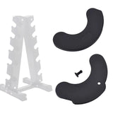 Maxbell 10 Pieces Dumbbells Pads Sturdy Practical Replacement Home Gym Dumbbell Rest Style A