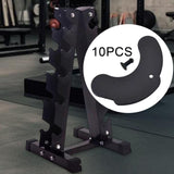 Maxbell 10 Pieces Dumbbells Pads Sturdy Practical Replacement Home Gym Dumbbell Rest Style B