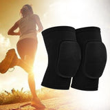 Maxbell 2Pcs Knee Pads Protection Sleeves Wrap Kneepads Knee Braces Support Black
