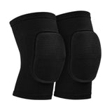 Maxbell 2Pcs Knee Pads Protection Sleeves Wrap Kneepads Knee Braces Support Black