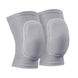 Maxbell 2Pcs Knee Pads Protection Sleeves Wrap Kneepads Knee Braces Support Gray