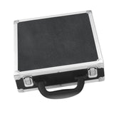 Maxbell Billiard Ball Storage Box Sports PU Leather Aluminum Pool Ball Carrying Case 25cmx25cmx7.5cm