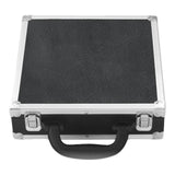 Maxbell Billiard Ball Storage Box Sports PU Leather Aluminum Pool Ball Carrying Case 25cmx25cmx7.5cm