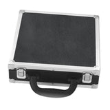 Maxbell Billiard Ball Storage Box Sports PU Leather Aluminum Pool Ball Carrying Case 25cmx25cmx7.5cm