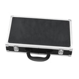 Maxbell Billiard Ball Storage Box Sports PU Leather Aluminum Pool Ball Carrying Case 36.5cmx23cmx7cm