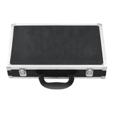 Maxbell Billiard Ball Storage Box Sports PU Leather Aluminum Pool Ball Carrying Case 36.5cmx23cmx7cm