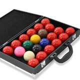 Maxbell Billiard Ball Storage Box Sports PU Leather Aluminum Pool Ball Carrying Case 36.5cmx23cmx7cm