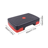 Maxbell Aerobic Exercise Step Fitness Equipment for Women Men Indoor Cardio Strength Red Black