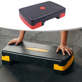 Maxbell Aerobic Exercise Step Fitness Equipment for Women Men Indoor Cardio Strength Red Black
