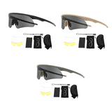 Maxbell Outdoor Goggles Hiking Sports Protector Non Slip Women Men Portable Anti Fog Black