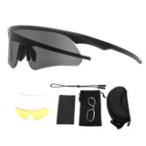 Maxbell Outdoor Goggles Hiking Sports Protector Non Slip Women Men Portable Anti Fog Black