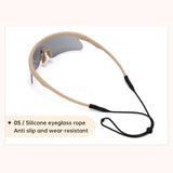 Maxbell Outdoor Goggles Hiking Sports Protector Non Slip Women Men Portable Anti Fog Khaki